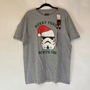 Star Wars Size X-Large Storm Trooper "Merry Force Be With You" Shirt